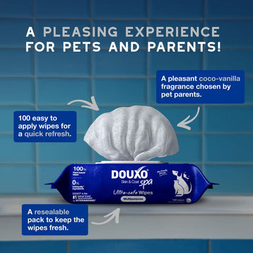 Chusteczki wielofunkcyjne dla kotów i psów DOUXO® SPA Multipurpose Wipes